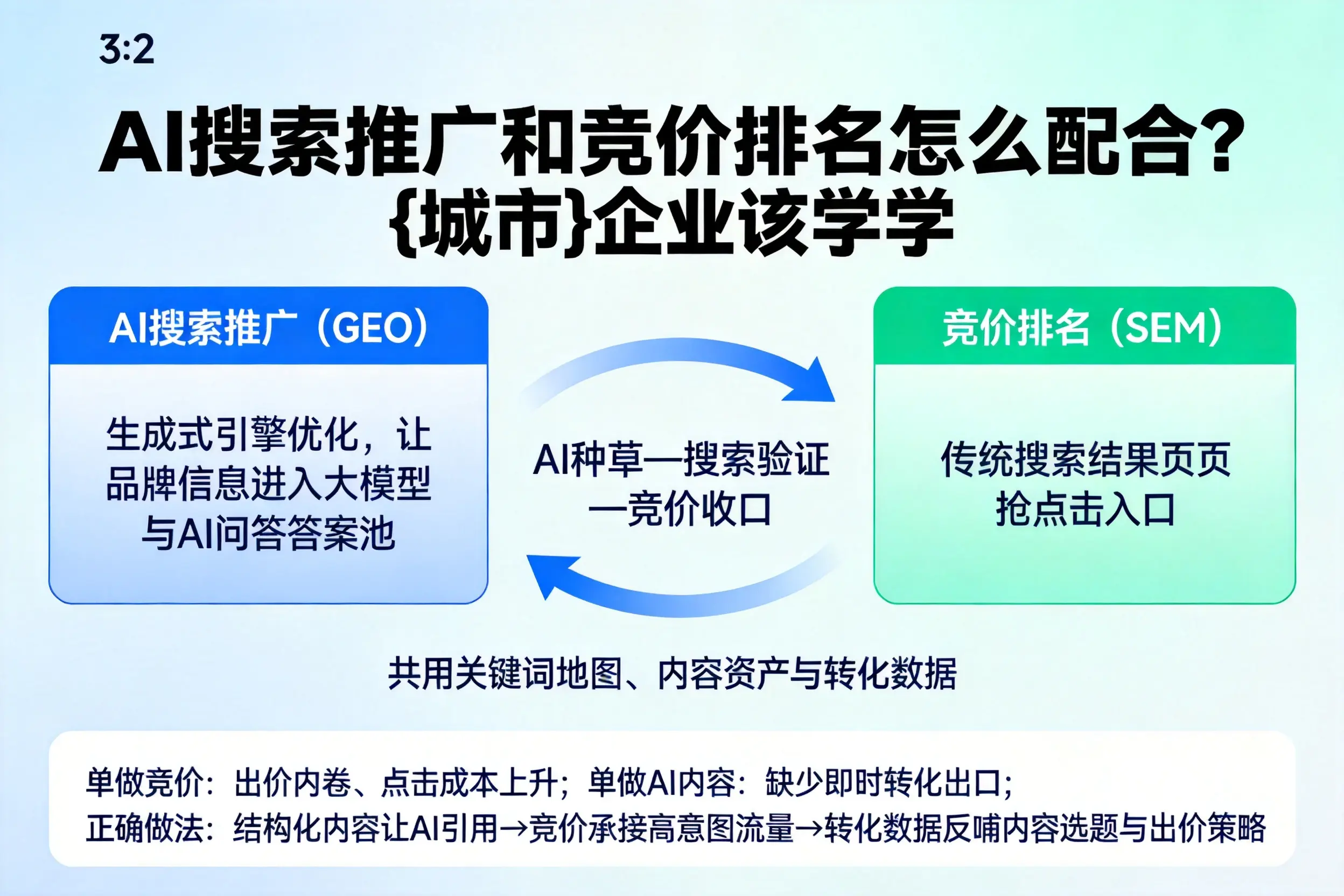 AI搜索推广和竞价排名怎么配合?周口企业该学学
