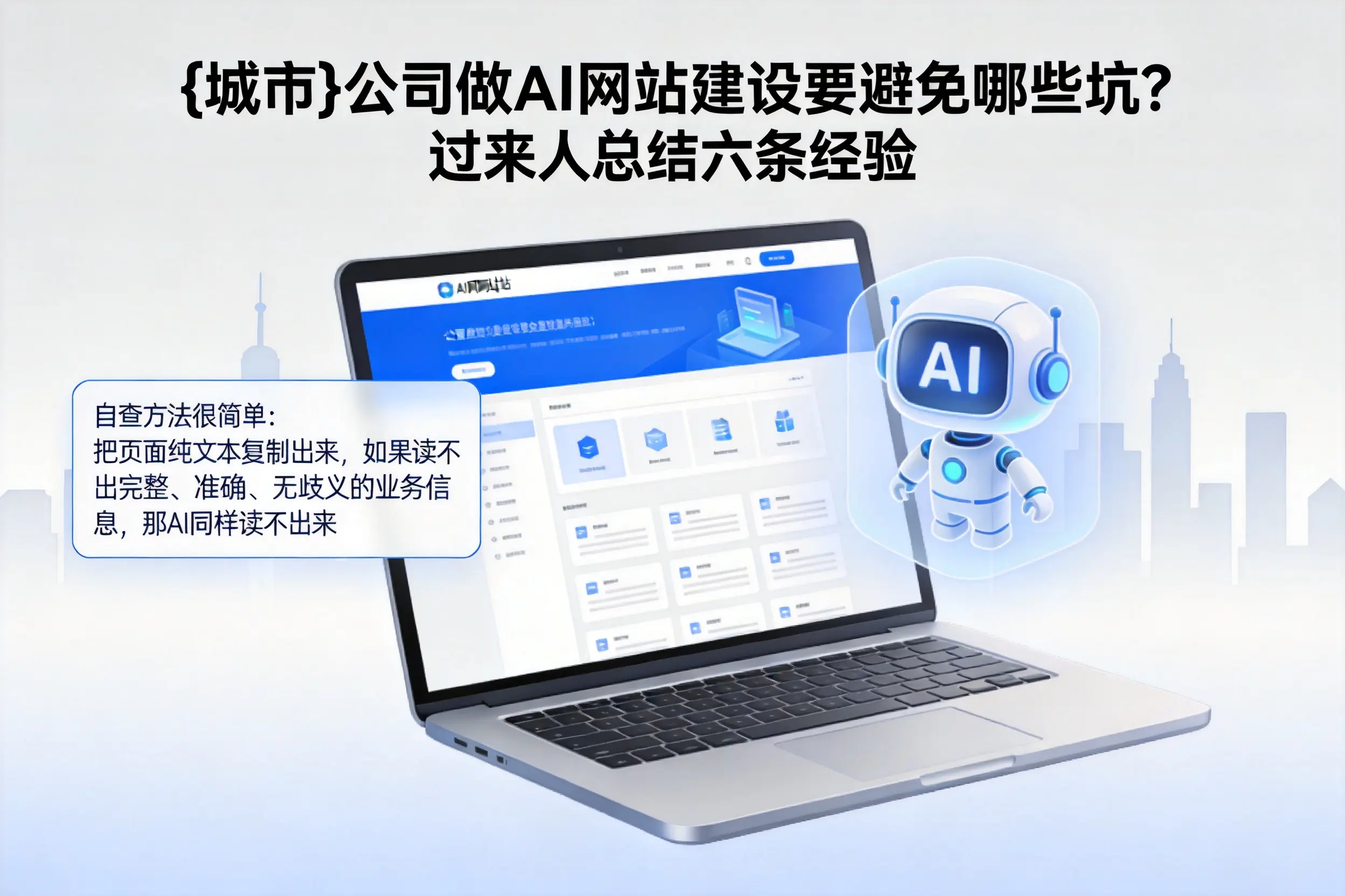 周口公司做AI网站建设要避免哪些坑?过来人总结六条经验