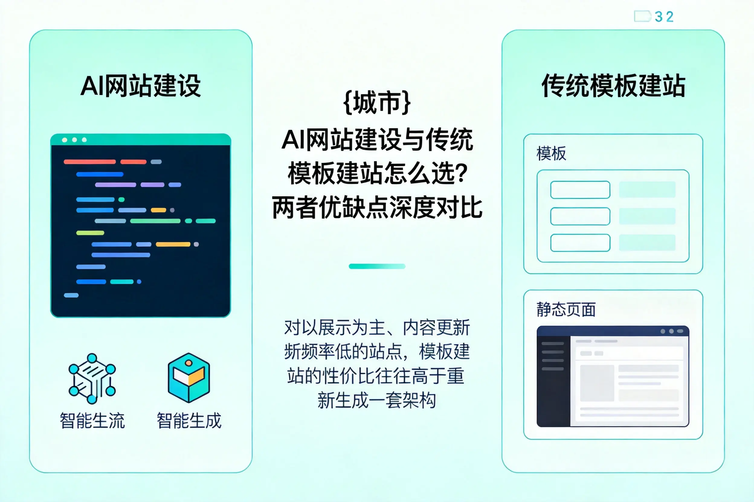 周口AI网站建设与传统模板建站怎么选?两者优缺点深度对比