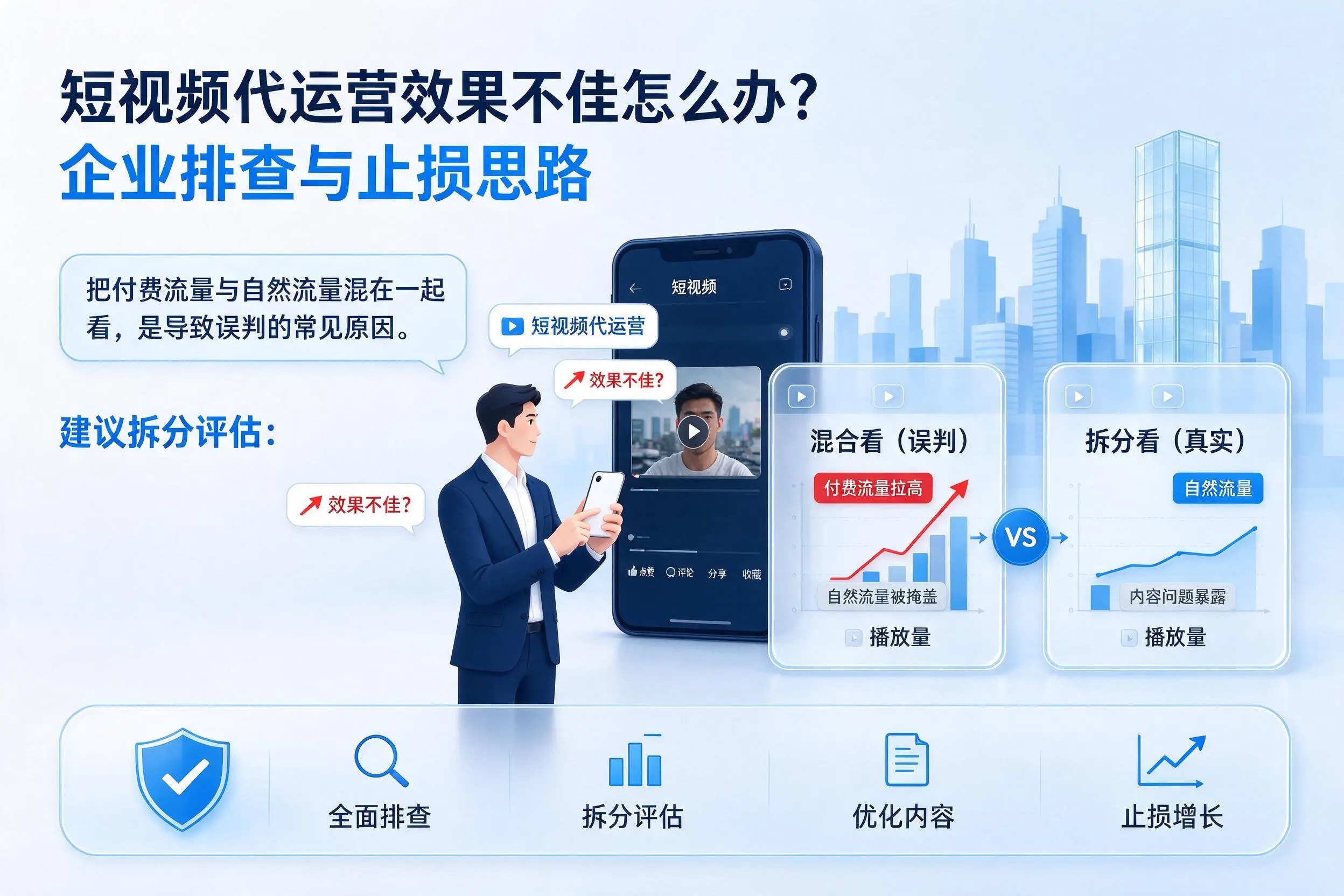 短视频代运营效果不佳怎么办?周口企业排查与止损思路