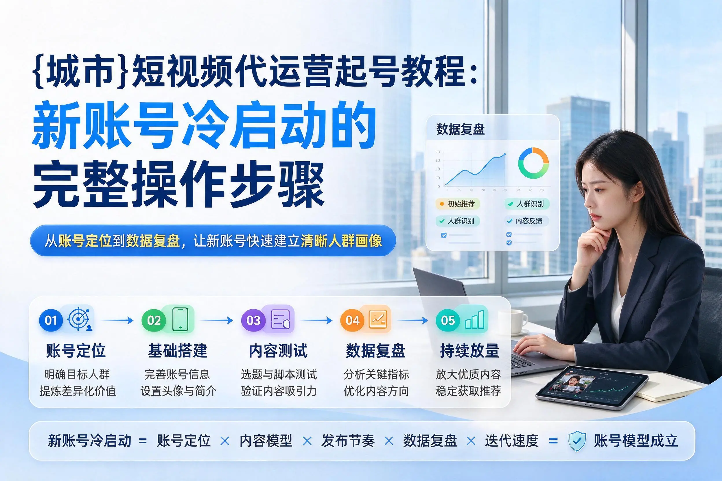 周口短视频代运营起号教程：新账号冷启动的完整操作步骤
