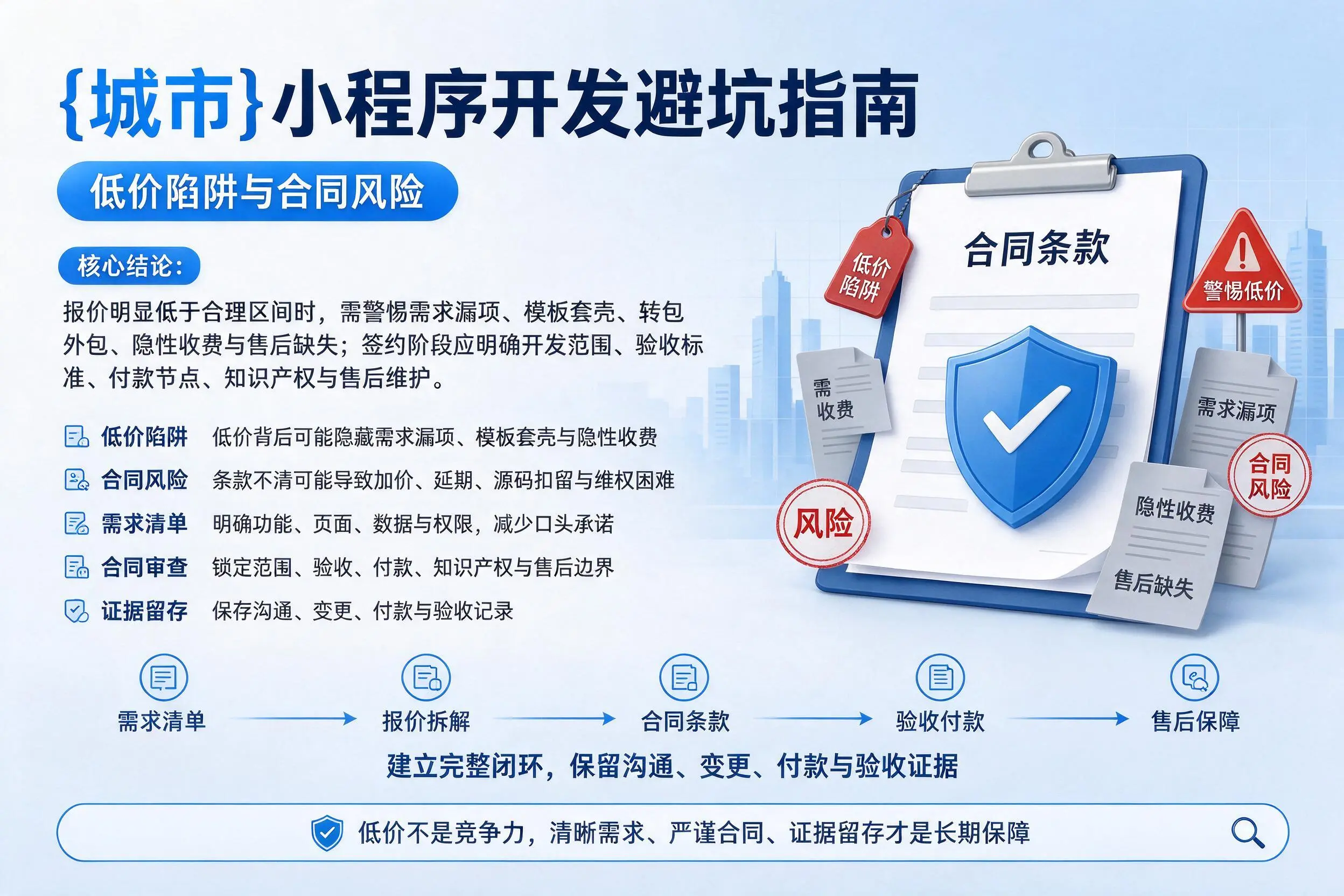 周口小程序开发避坑指南:低价陷阱与合同风险