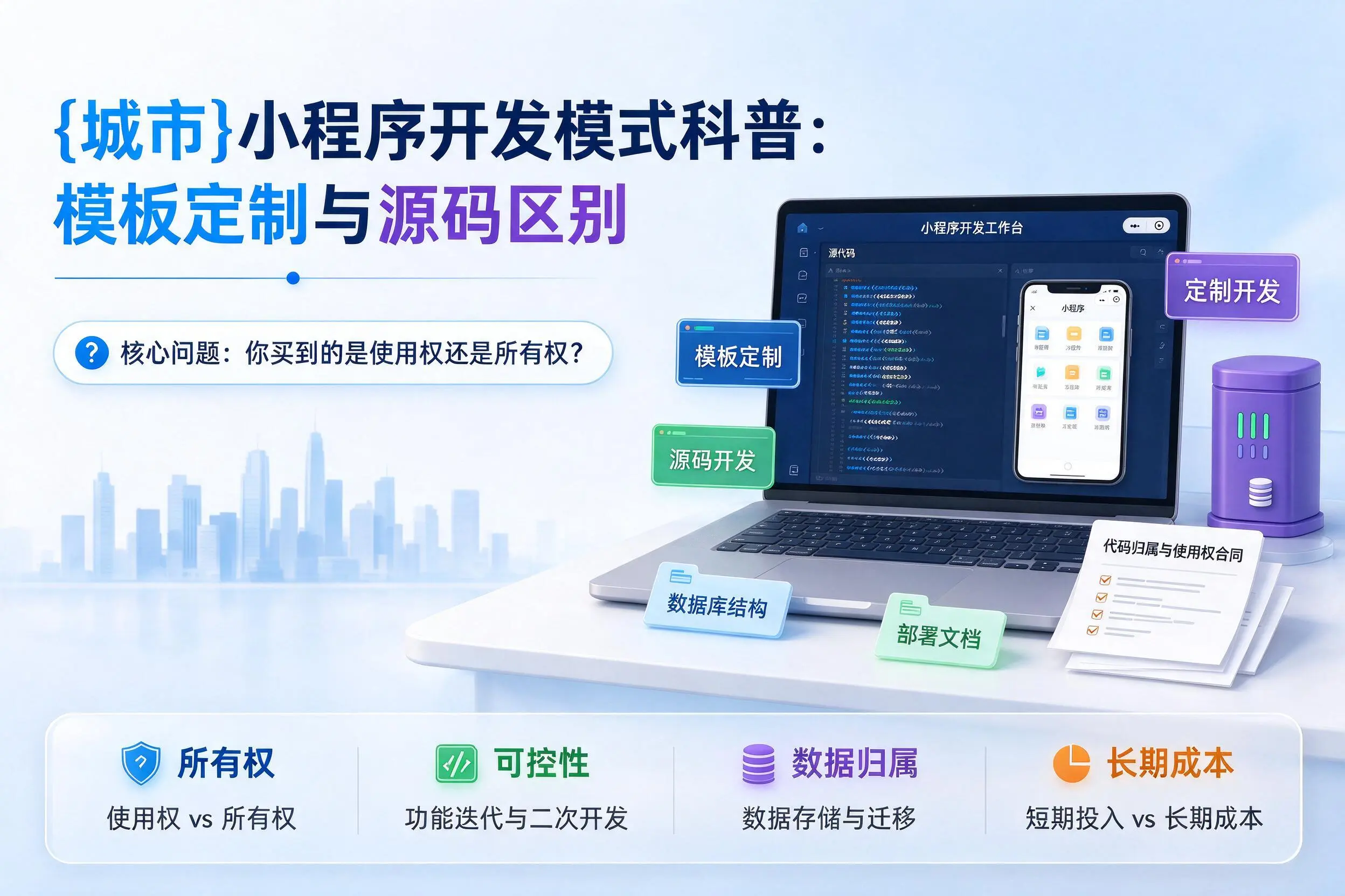 周口小程序开发模式科普:模板定制与源码区别