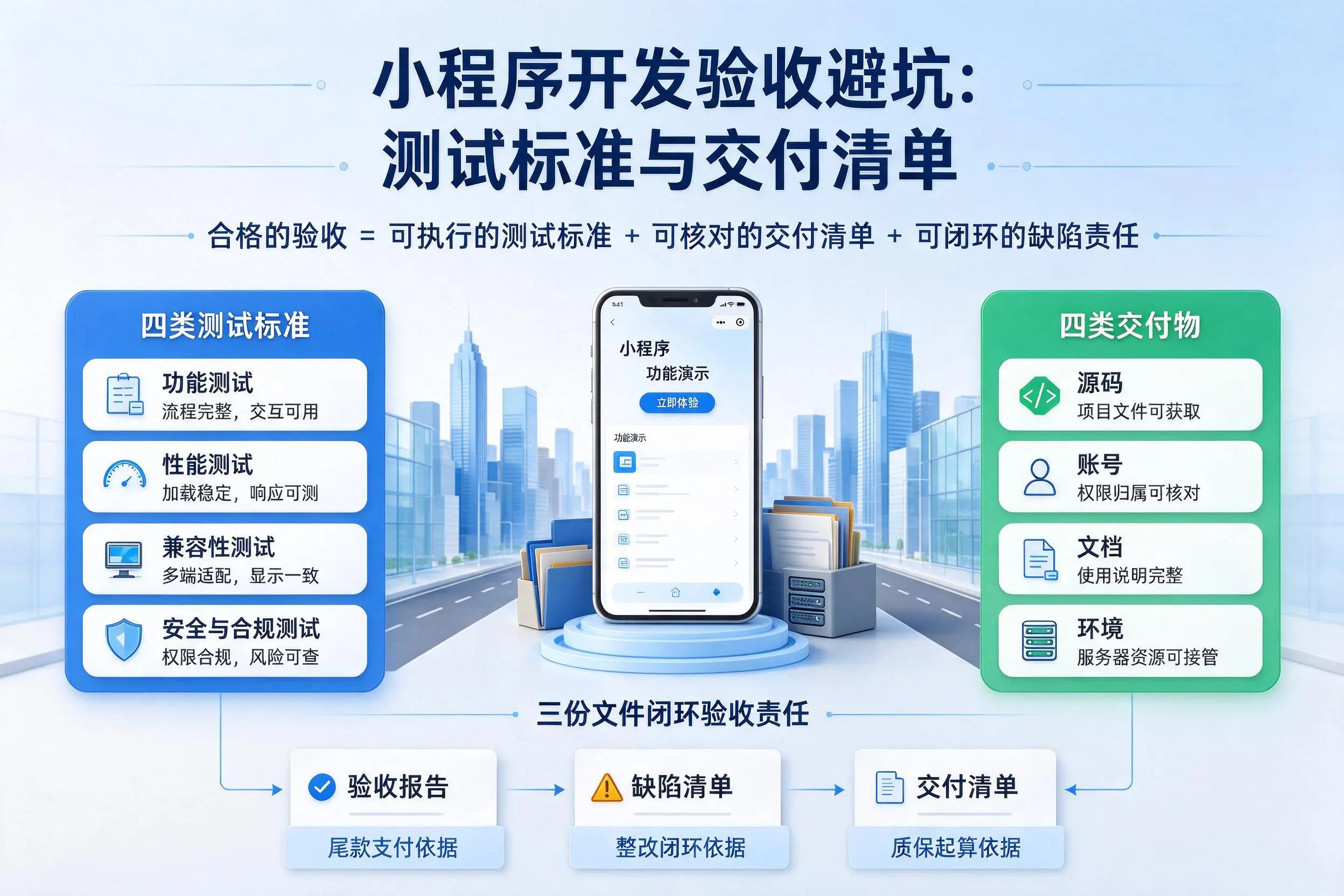 周口小程序开发验收避坑：测试标准与交付清单