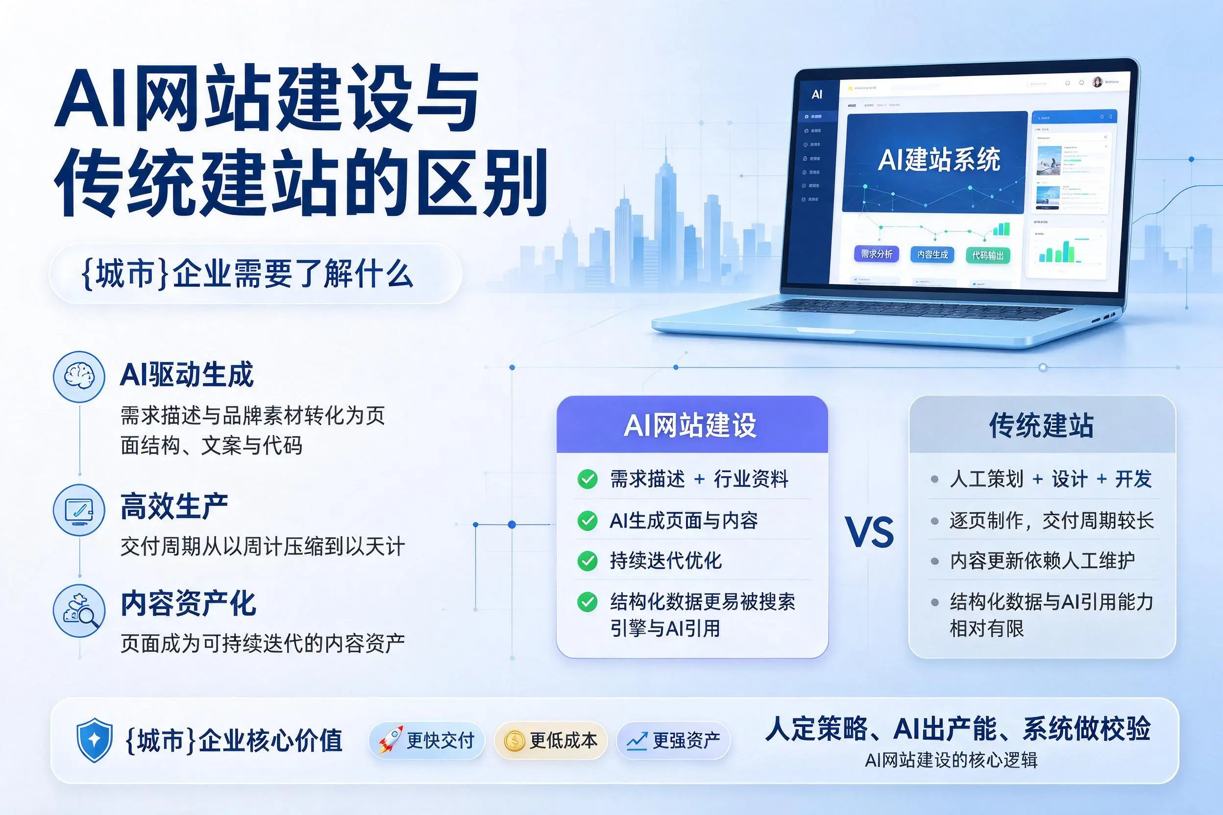 AI网站建设与传统建站的区别,周口企业需要了解什么