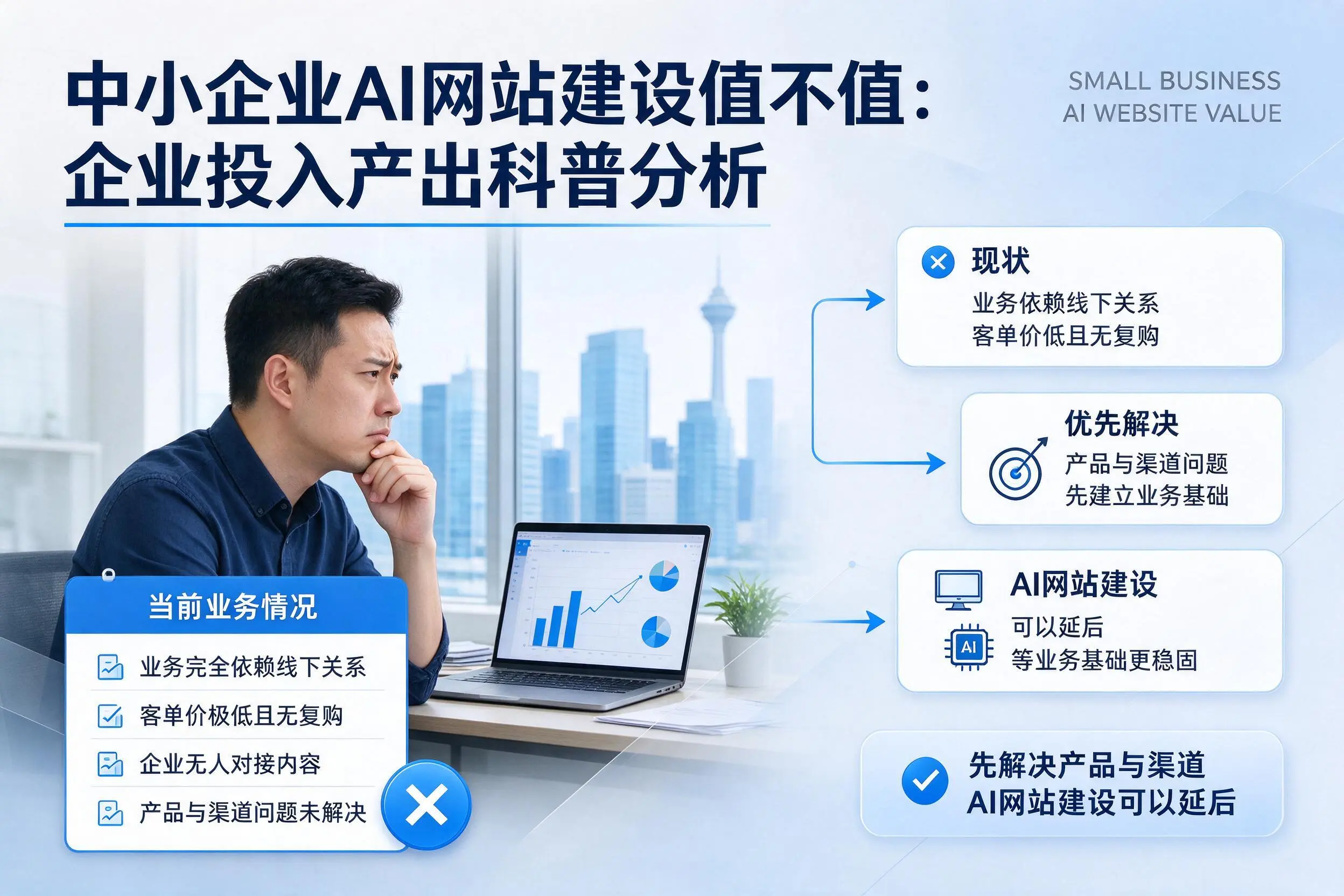 中小企业AI网站建设值不值:周口企业投入产出科普分析