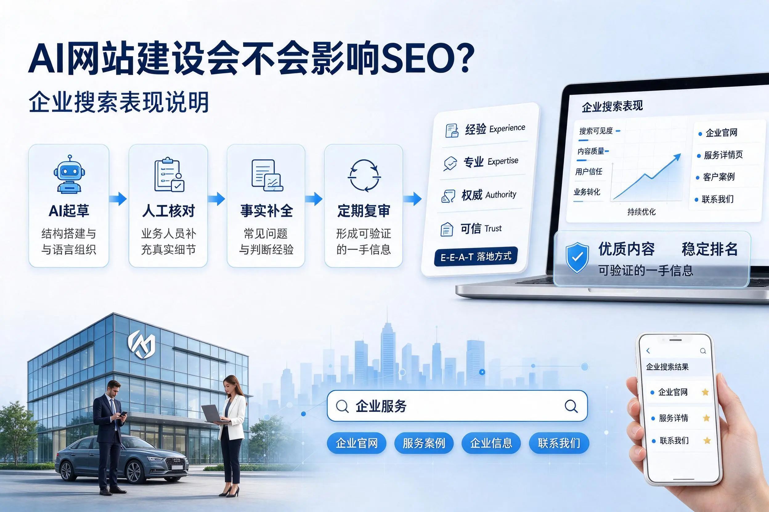 AI网站建设会不会影响SEO？周口企业搜索表现说明