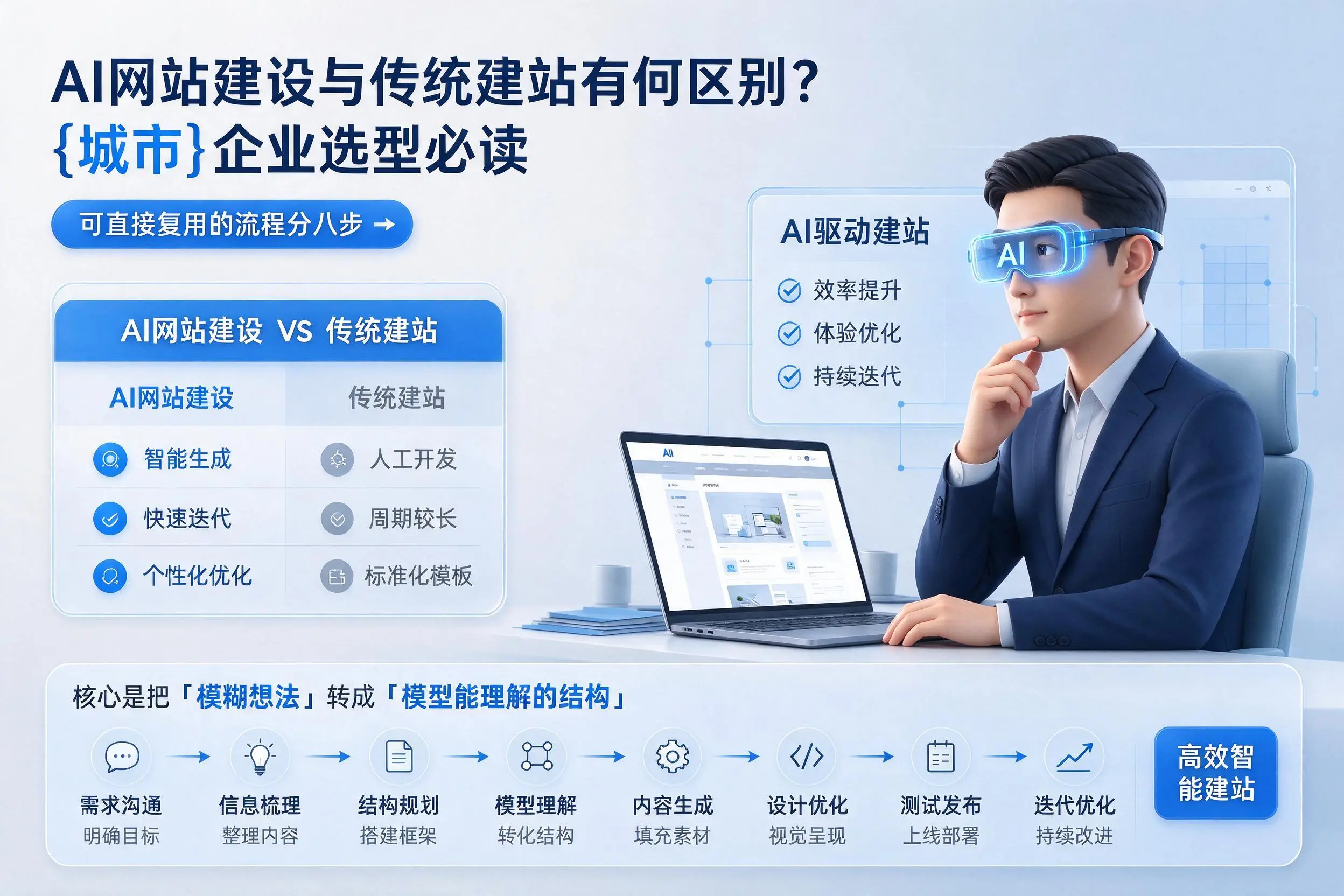 AI网站建设与传统建站有何区别?周口企业选型必读