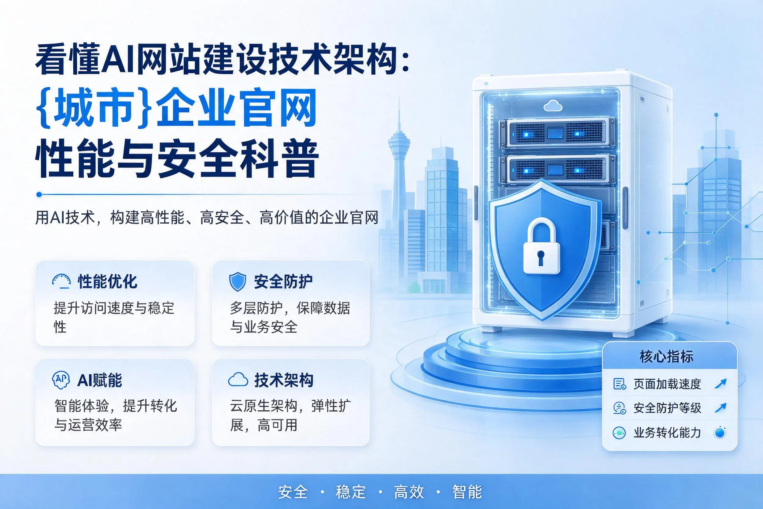 看懂AI网站建设技术架构：周口企业官网性能与安全科普