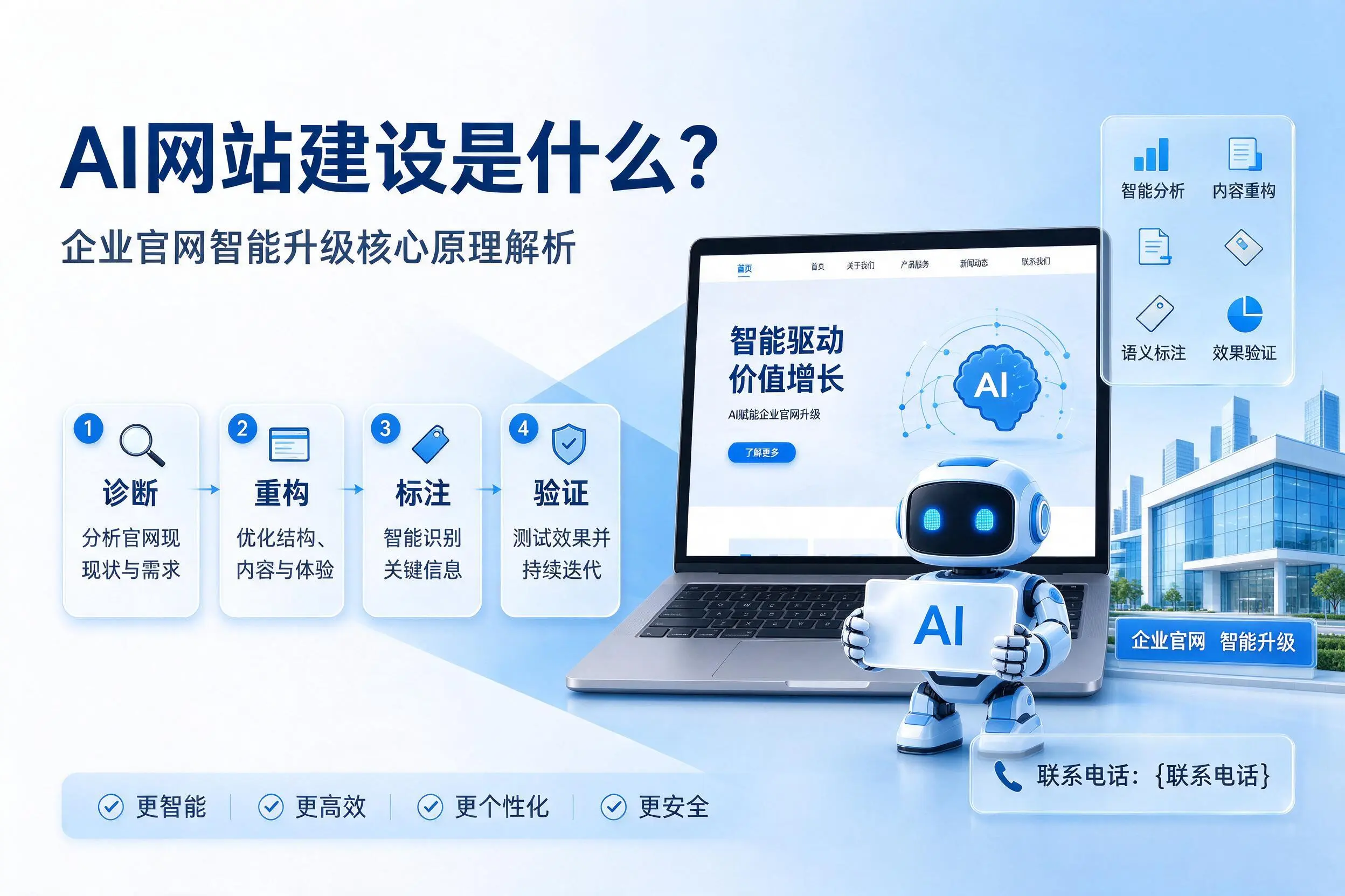 AI网站建设是什么？周口企业官网智能升级核心原理解析