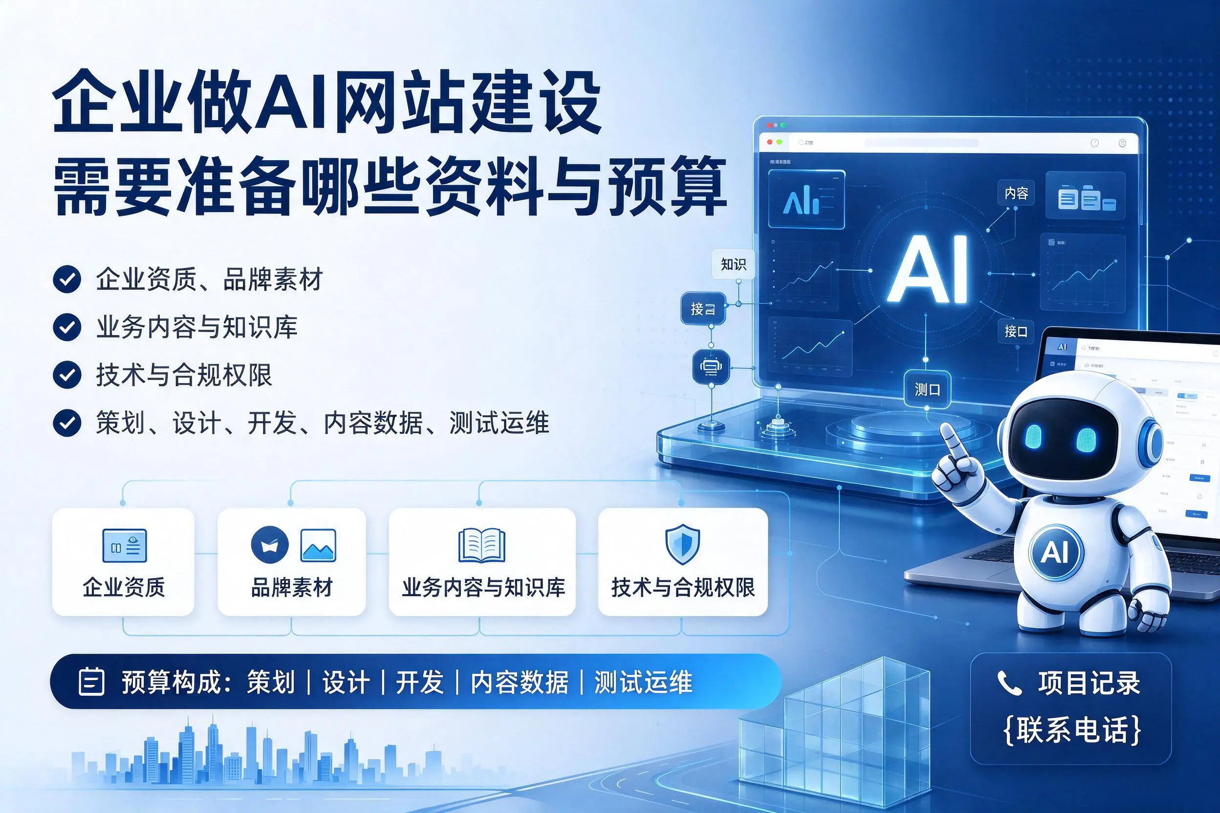 周口企业做AI网站建设需要准备哪些资料与预算