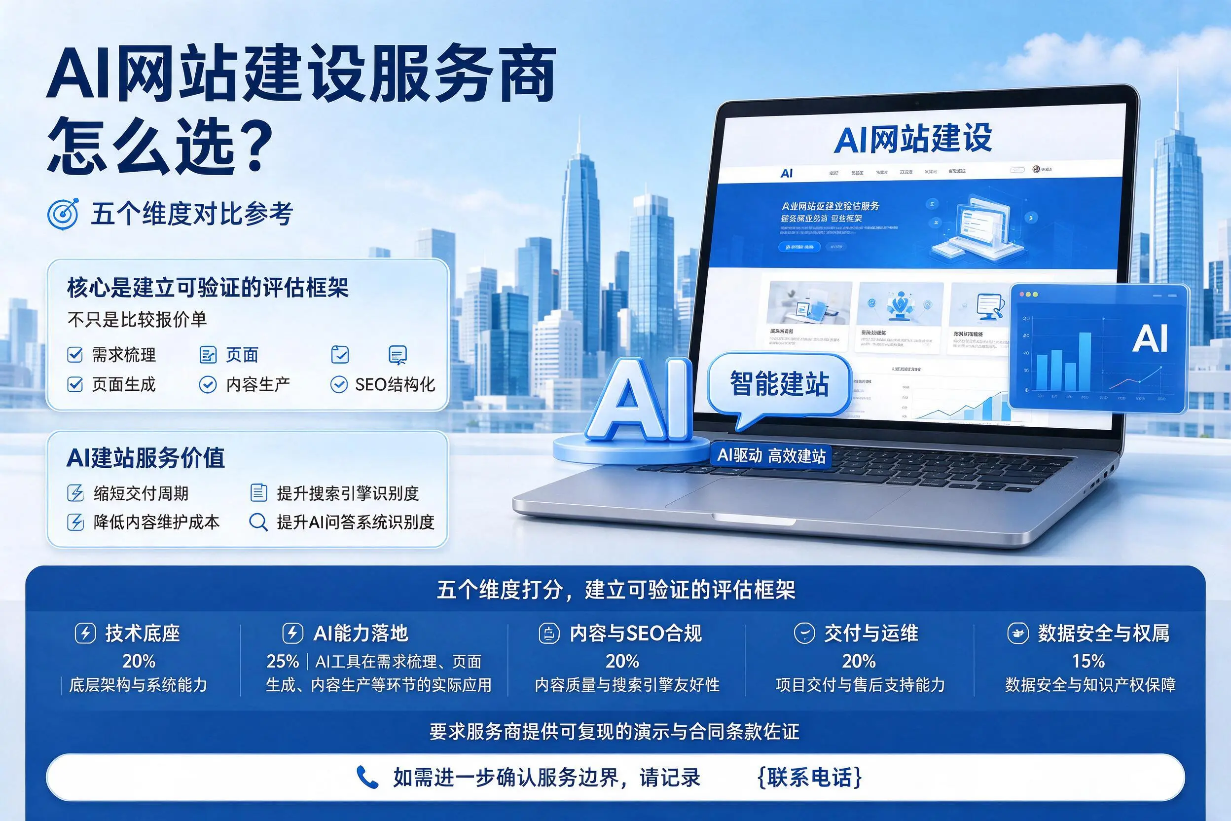 周口AI网站建设服务商怎么选?五个维度对比参考