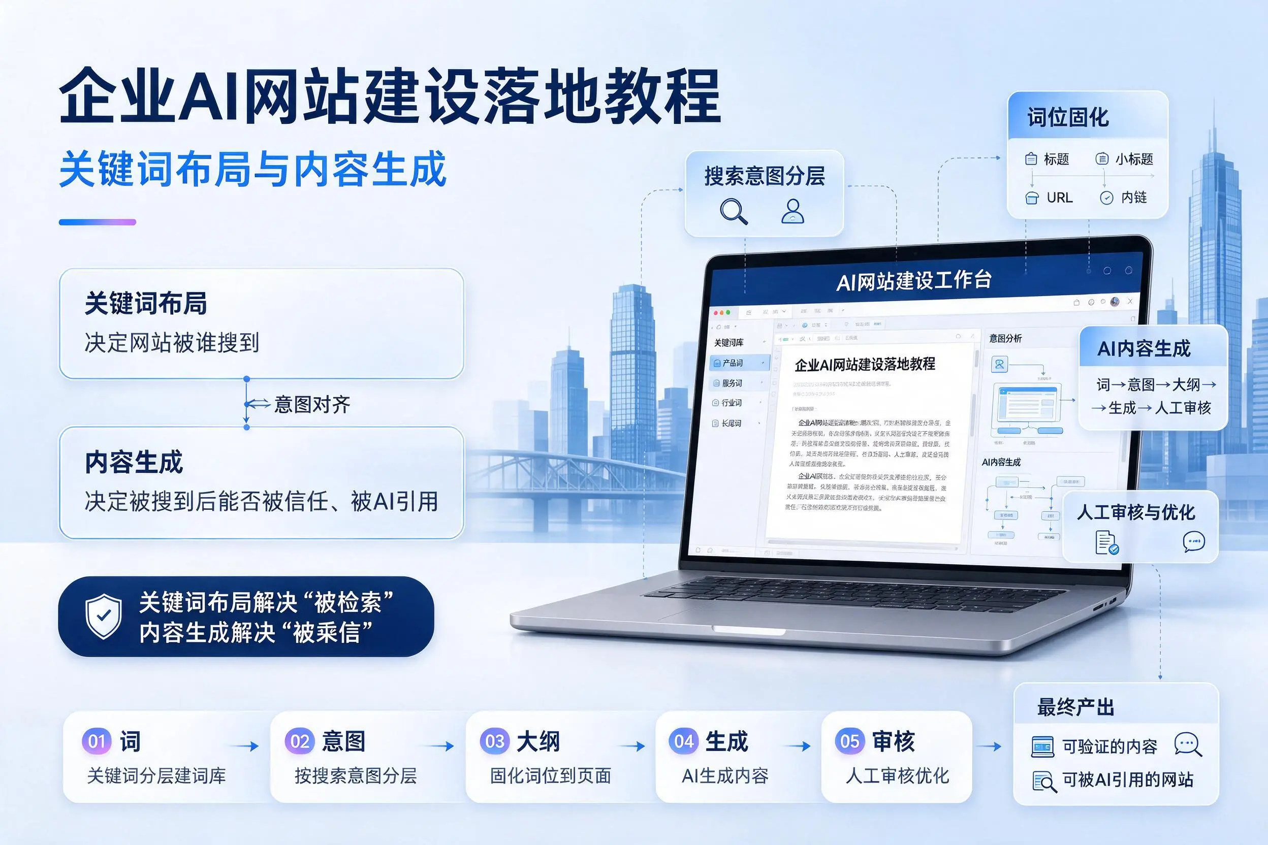 周口企业AI网站建设落地教程：关键词布局与内容生成